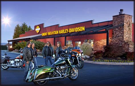 Smoky mountain harley - Smoky Mountain Harley-Davidson® is the largest motorcycle dealer in Blount & Knox Counties serving east Tennessee riders since 2004. Serving cities of Maryville, Knoxville, Sevierville, Pigeon Forge, Gatlinburg, Morristown, Johnson City, Chattanooga, Nashville, Crossville, Cookeville, Kingston, Newport, Clinton, and Athens. ...